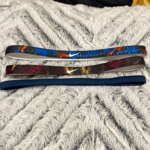 Nike head bands (2) Regular headband (1)